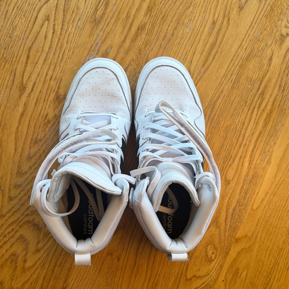 Adidas White High-Top Sneakers